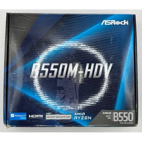 Материнська плата AsRock B550M-HDV (sAM4, AMD B550) (Відновлено продавцем, 910536) купити в Україні | Telemart фото