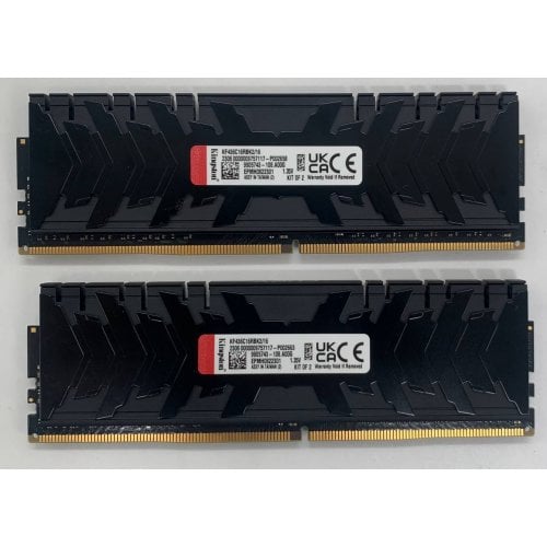 Озп Kingston DDR4 16GB (2x8GB) 3600Mhz FURY Renegade Black (KF436C16RBK2/16) (Відновлено продавцем, 910538) купити в Україні | Telemart фото