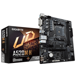 Материнська плата Gigabyte A520M H (sAM4, AMD A520) (Відновлено продавцем, 910541)
