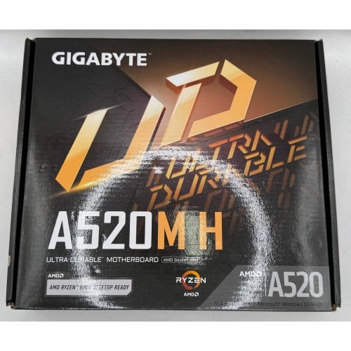 Материнська плата Gigabyte A520M H (sAM4, AMD A520) (Відновлено продавцем, 910541) купити в Україні | Telemart фото
