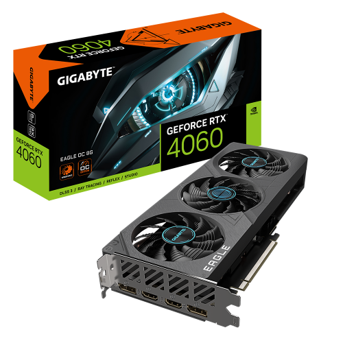 Відеокарта Gigabyte GeForce RTX 4060 Eagle OC 8192MB (GV-N4060EAGLE OC-8GD) (Відновлено продавцем, 910545) купити в Україні | Telemart фото