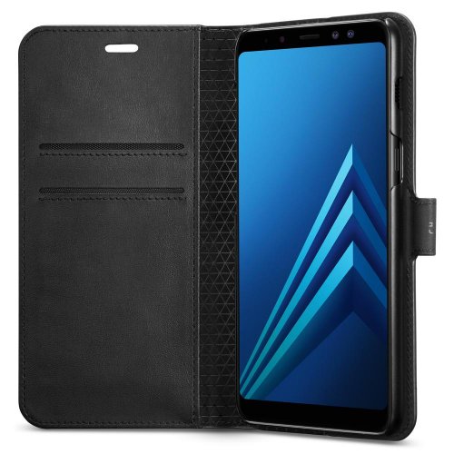 Чохол Spigen для Samsung Galaxy A8 (2018) Wallet S (590CS22756) Black купити в Україні | Telemart фото