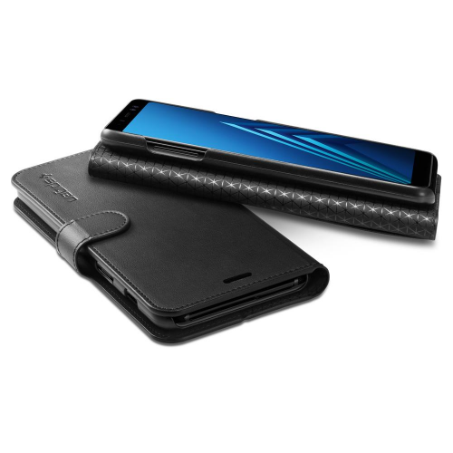 Чохол Spigen для Samsung Galaxy A8 (2018) Wallet S (590CS22756) Black купити в Україні | Telemart фото