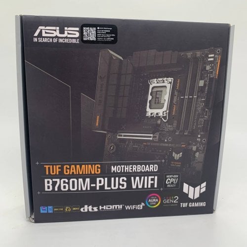 Материнская плата Asus TUF GAMING B760M-PLUS WIFI (s1700, Intel B760) (Восстановлено продавцом, 910624) купить в Украине | Telemart фото