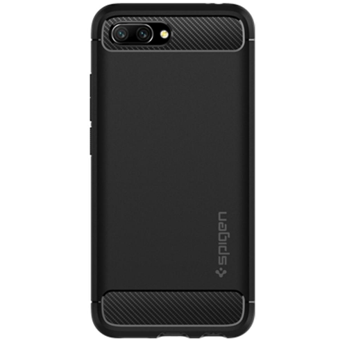 Чохол Spigen для Honor 10 Rugged Armor (L27CS24096) Black купити в Україні | Telemart фото