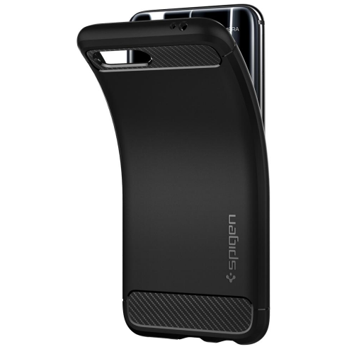 Чохол Spigen для Honor 10 Rugged Armor (L27CS24096) Black купити в Україні | Telemart фото
