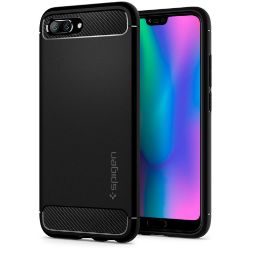 Чохол Spigen для Honor 10 Rugged Armor (L27CS24096) Black купити в Україні | Telemart фото