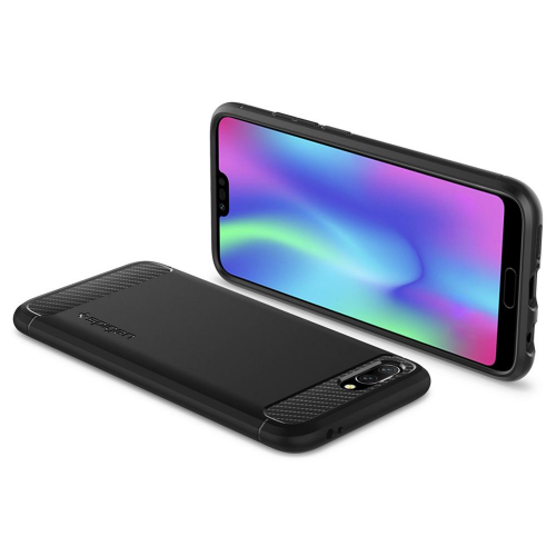 Чохол Spigen для Honor 10 Rugged Armor (L27CS24096) Black купити в Україні | Telemart фото