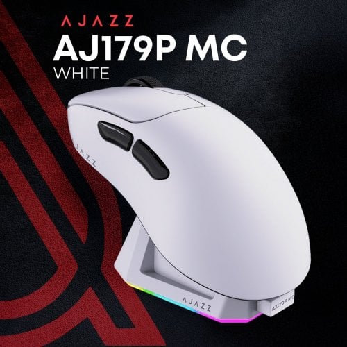 Уцінка миша Ajazz AJ179P MC Wireless (AJ179P-MC-W) White (Розкрита упаковка, 910780) купити в Україні | Telemart фото