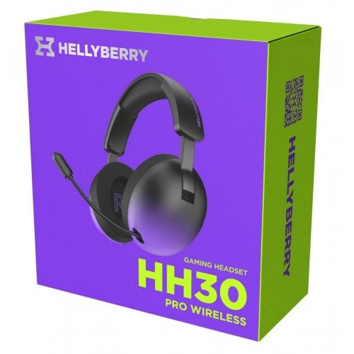 Уцінка навушники HATOR Hellyberry HH30 Pro Wireless (HH30_PRO_WIRELESS_BV) Black/Violet (Розкрита упаковка, 910938) купити в Україні | Telemart фото
