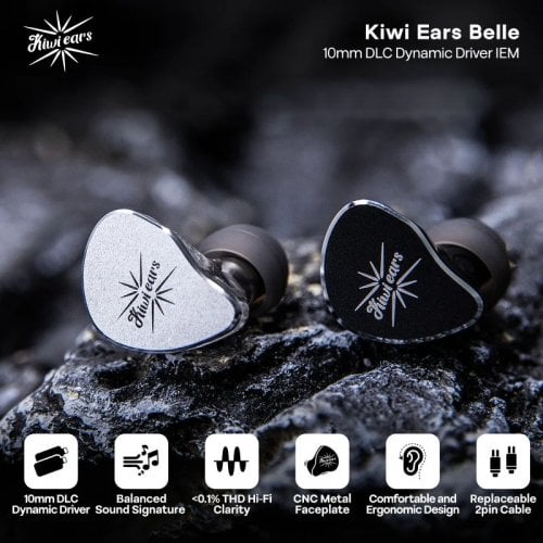 Навушники Kiwi Ears Belle Type-C with Mic Black купити в Україні | Telemart фото