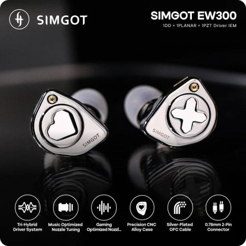 Навушники Simgot EW300 Standard Edition Silver купити в Україні | Telemart фото