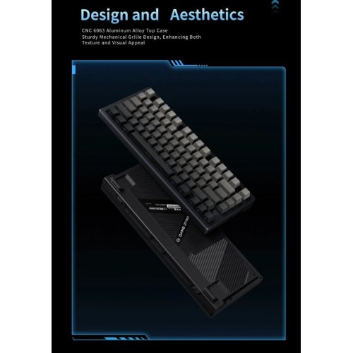 Клавіатура ATK V75X RGB Aurora Ice Cream Wireless (6976742070165) Gunmetal купити в Україні | Telemart фото