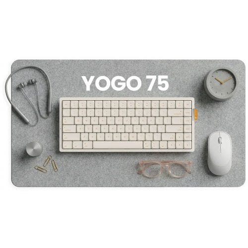 Клавиатура ATK Yogo 75 RGB Flowing Cloud Wireless (6976742078529) Silver купить в Украине | Telemart фото