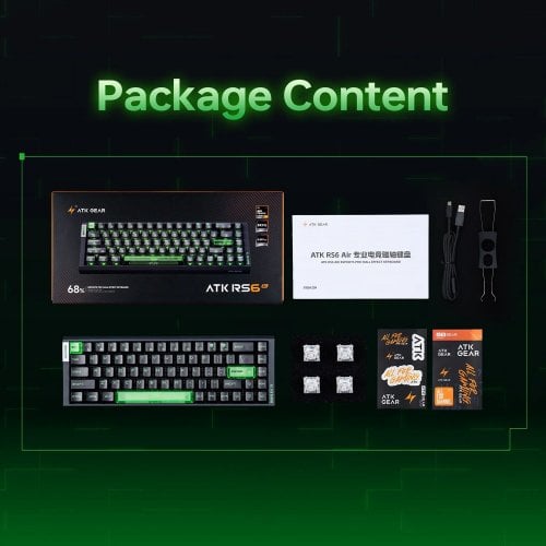 Клавіатура ATK RS6 Air RGB Iceblade (6976742074880) Lake Green купити в Україні | Telemart фото