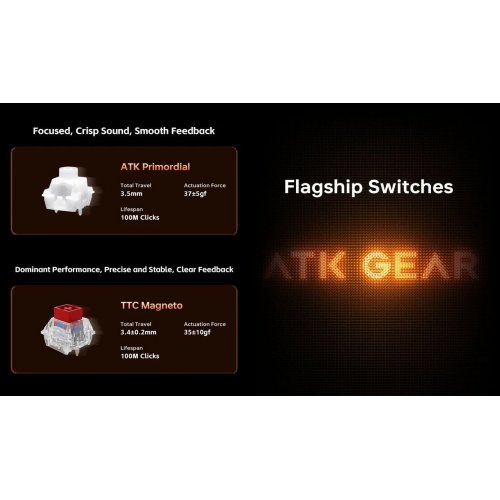 Клавіатура ATK RS7 Turbo RGB Primordial (6976742070103) Black купити в Україні | Telemart фото