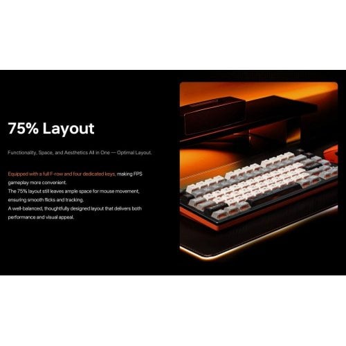 Клавіатура ATK RS7 Turbo RGB Primordial (6976742070004) White купити в Україні | Telemart фото