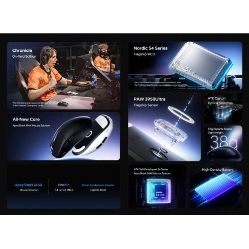 Миша ATK Blazing Sky F1 V2 Ultimate 2.0 Wireless (6976742077874) Black купити в Україні | Telemart фото