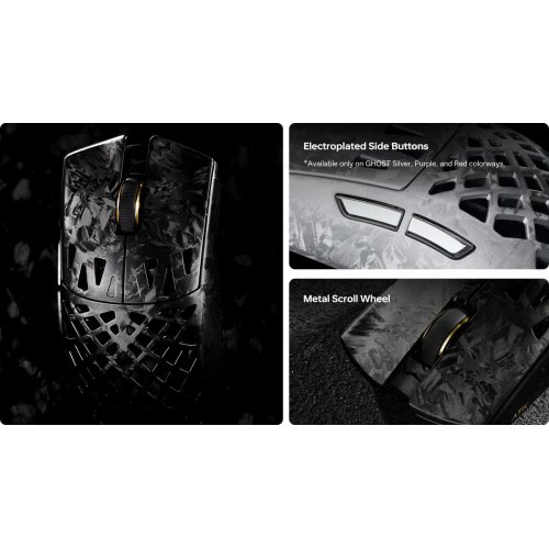 Миша ATK Blazing Sky Ghost Hollow Carbon Fiber Ultimate Wireless (6976742078970) Black купити в Україні | Telemart фото