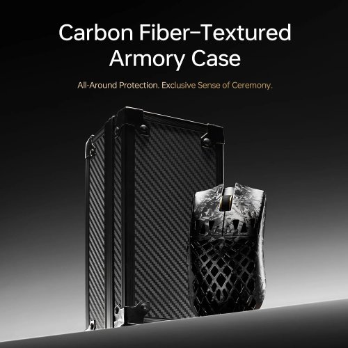 Миша ATK Blazing Sky Ghost Hollow Carbon Fiber Ultimate Wireless (6976742077966) Silver купити в Україні | Telemart фото