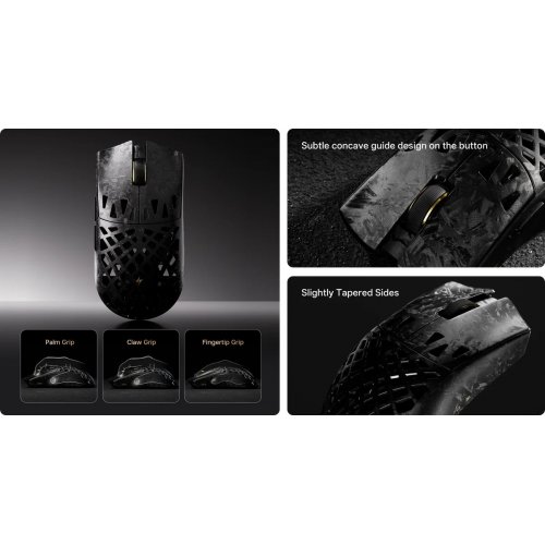 Миша ATK Blazing Sky Ghost Hollow Carbon Fiber Ultimate Wireless (6976742077966) Silver купити в Україні | Telemart фото