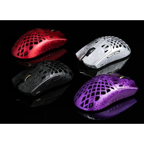 Миша ATK Blazing Sky Ghost Hollow Carbon Fiber Ultimate Wireless (6976742077966) Silver купити в Україні | Telemart фото