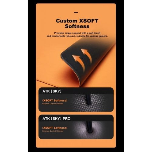 Коврик для мышки ATK Sky XSoft (6976742071674) Black купить в Украине | Telemart фото