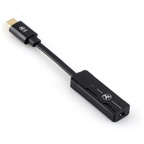 Портативный усилитель для наушников 7HZ SEVENHERTZ 71 USB Type-C to 3.5mm (AK4377) Black купить в Украине | Telemart фото