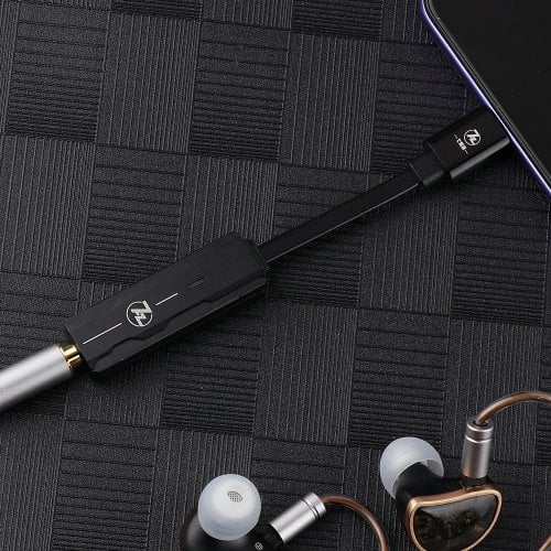 Портативный усилитель для наушников 7HZ SEVENHERTZ 71 USB Type-C to 3.5mm (AK4377) Black купить в Украине | Telemart фото