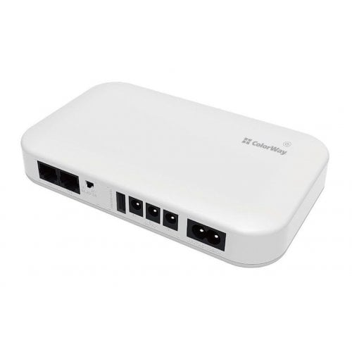 Уценка ибп для роутеров ColorWay 10000mAh 21W (CW-PB100LI3WT) White (Вскрытая упаковка, 911175) купить в Украине | Telemart фото