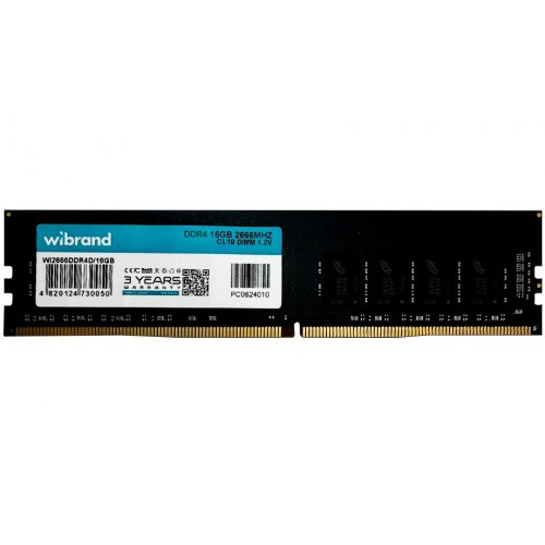 ОЗУ Wibrand DDR4 16GB 2666Mhz (WI2666DDR4D/16GB) купить в Украине | Telemart фото