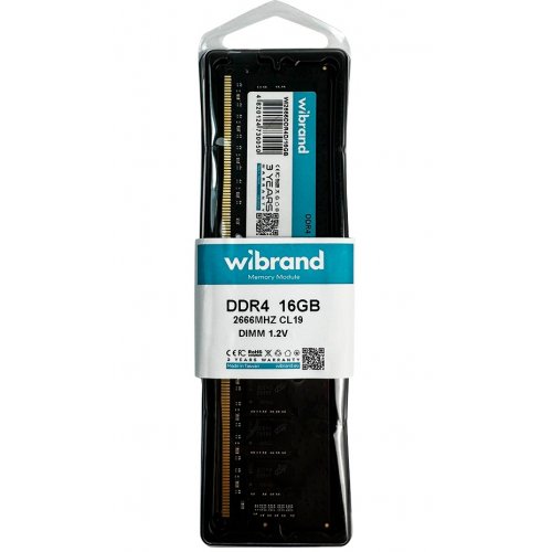 ОЗУ Wibrand DDR4 16GB 2666Mhz (WI2666DDR4D/16GB) купить в Украине | Telemart фото