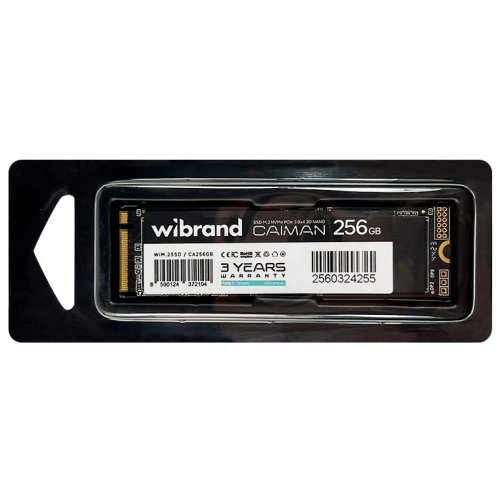 SSD-диск Wibrand Caiman 256GB M.2 (2280 PCI-E) NVMe x4 (WIM.2SSD/CA256GB) купити в Україні | Telemart фото