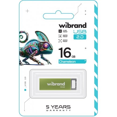 Накопитель Wibrand Chameleon 16GB USB 2.0 (WI2.0/CH16U6LG) Light Green купить в Украине | Telemart фото