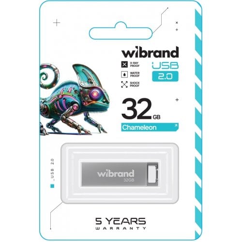 Накопитель Wibrand Chameleon 32GB USB 2.0 (WI2.0/CH32U6S) Silver купить в Украине | Telemart фото