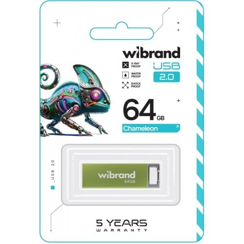 Накопитель Wibrand Chameleon 64GB USB 2.0 (WI2.0/CH64U6LG) Light Green купить в Украине | Telemart фото