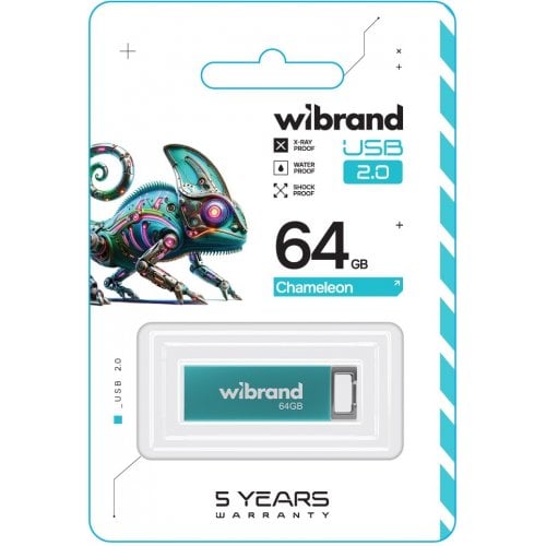 Накопитель Wibrand Chameleon 64GB USB 2.0 (WI2.0/CH64U6LU) Light Blue купить в Украине | Telemart фото