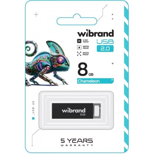 Накопитель Wibrand Chameleon 8GB USB 2.0 (WI2.0/CH8U6B) Black купить в Украине | Telemart фото