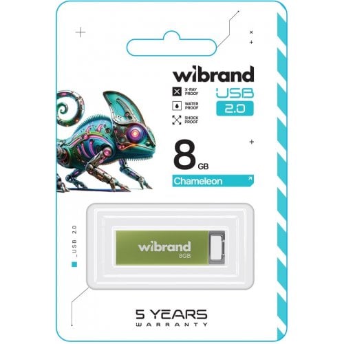 Накопитель Wibrand Chameleon 8GB USB 2.0 (WI2.0/CH8U6LG) Light Green купить в Украине | Telemart фото