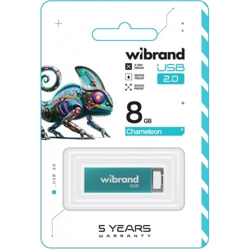 Накопитель Wibrand Chameleon 8GB USB 2.0 (WI2.0/CH8U6LU) Light Blue купить в Украине | Telemart фото