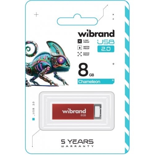 Накопитель Wibrand Chameleon 8GB USB 2.0 (WI2.0/CH8U6R) Red купить в Украине | Telemart фото