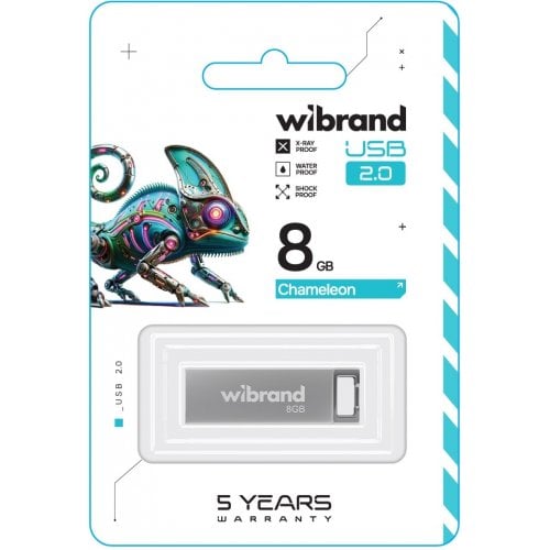 Накопитель Wibrand Chameleon 8GB USB 2.0 (WI2.0/CH8U6S) Silver купить в Украине | Telemart фото