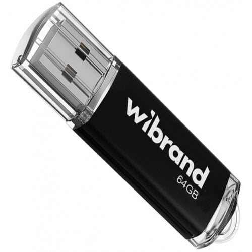 Накопичувач Wibrand Cougar 64GB USB 2.0 (WI2.0/CU64P1B) Black купити в Україні | Telemart фото