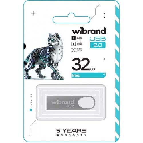 Накопичувач Wibrand Irbis 32GB USB 2.0 (WI2.0/IR32U3S) Silver купити в Україні | Telemart фото