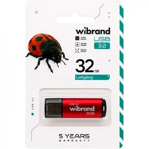 Накопитель Wibrand Ladybug 32GB USB 3.2 Gen 1 (WI3.2/LB32P10S) Red купить в Украине | Telemart фото