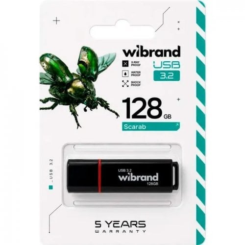 Накопичувач Wibrand Scarab 128GB USB 3.2 Gen 1 (WI3.2/SC128P11B) Black купити в Україні | Telemart фото