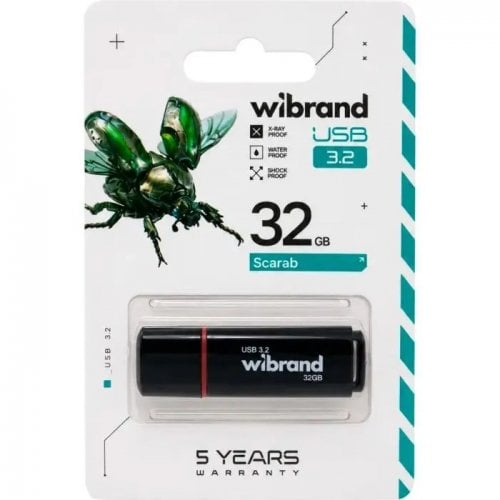 Накопичувач Wibrand Scarab 32GB USB 3.2 Gen 1 (WI3.2/SC32P11B) Black купити в Україні | Telemart фото