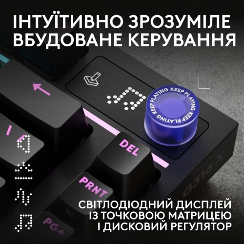 Клавиатура Logitech G316 X 75 RGB Tactile (920-014291) Black купить в Украине | Telemart фото
