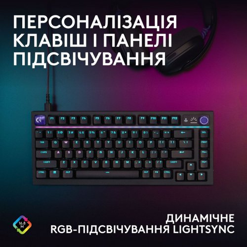 Клавиатура Logitech G316 X 75 RGB Tactile (920-014291) Black купить в Украине | Telemart фото