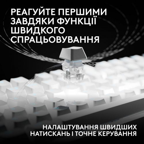 Клавиатура Logitech G Pro X2 Rapid Magnetic (920-014097) White купить в Украине | Telemart фото